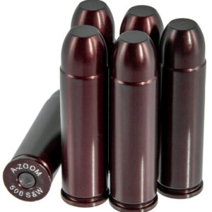 A-Zoom 16144 Revolver Snap Cap 500 S&W Mag Aluminum 6 Pack