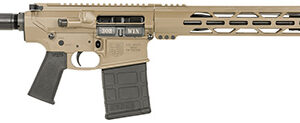 Diamondback DB1222C061 DB10  308 Win 20+1 13.50", FDE, Carbon Lower, 9" M-LOK Handguard, Black Padded Buffer Tube/Magpul Grip