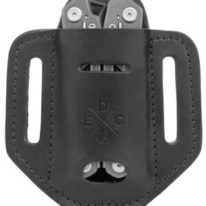 1791 Gunleather HDESSLBLKA EDC Heavy Duty Easy Slide Solo OWB Black Leather Belt Slide Ambidextrous