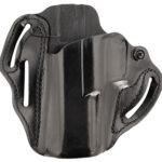 157678 DeSantis Gunhide 002BB0XZ0 Speed Scabbard OWB Black Leather Belt Slide Fits 4.50" Barrel Left Hand