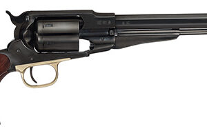 Cimarron PREACHER 1858 Preacher 45 Colt (LC) 44 Cal 6 Shot 8" Blued Barrel/Blued Cylinder/Blued w/Gold Frame Walnut Grip