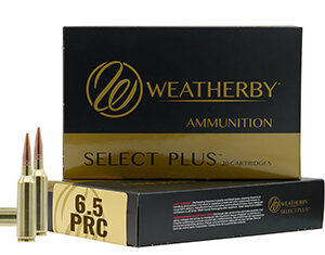 Weatherby M65PRC124HCB Select Plus  6.5 PRC 124 gr Hammer Custom 20 Per Box/ 10 Case