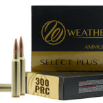 158538 Weatherby R300P205EH Select Plus 300 PRC 205 gr Jacket Hollow Point 20 Per Box/ 10 Case