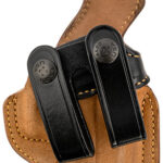 158978 Galco RG800BRB Royal Guard IWB Natural/Black Horsehide, Fits G43, Belt Loop, Right Hand