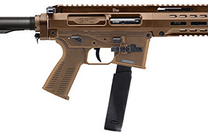 B&T SPC10 10mm 8.90 inch Coyote Brown semi-auto carbine with buffer tube brace