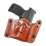 159247 DeSantis Gunhide 194TJ8HZ0 Variable 194 OWB Tan Leather Fits Sig P320C/P250C Belt Clip Mount Ambidextrous