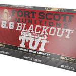 159664 Fort Scott Munitions 86BLK285SCV2SS Tumble Upon Impact (TUI) 8.6 Blackout 285 gr Solid Copper Spun 20 Per Box/ 10 Case