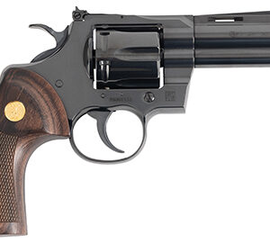Colt Python .357 Magnum 4.25 inch blued revolver with walnut target grips