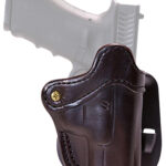 161540 1791 Gunleather ORPDH2.3SBRR Optic Ready Paddle Holster OWB Size 2.3 Signature Brown Leather Right Hand