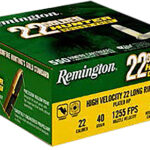 162297 Remington Ammunition R21253 22 LR 40 gr Plated Hollow Point 550 Per Box/ 12 Case