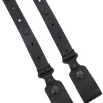 163819 Galco MC2TDB Horizontal Shoulder System Tie Down Set 2.0 Black Full Grain Leather Ambidextrous