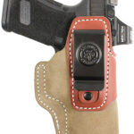 163881 DeSantis Gunhide 215NJE1Z0 Transit IWB Natural Kydex/Leather Belt Clip Glock 26/27/33 Ambidextrous