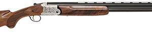 Chiappa Firearms 930.379 202AE  20 Gauge Break Open 3" 2 26" Black Chrome Lined Vent Rib Barrel, Nickel-Plated Engraved Aluminum Receiver, Fixed Walnut Stock