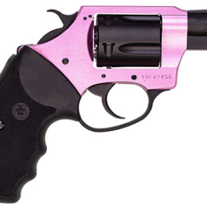 Charter Arms Pink Lady .38 Special revolver, 2-inch barrel, pink frame, black rubber grips