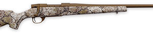 Weatherby VAP300NR4T Vanguard Badlands 308 Win 3+1 24"  Burnt Bronze Cerakote #2 Threaded Barrel, Drilled & Tapped Steel Receiver, Badlands Approach Camo Monte Carlo w/Raised Comb Synthetic Stock
