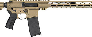 CMMG Resolute MK4 .300 BLK 16.1 inch coyote tan rifle side view