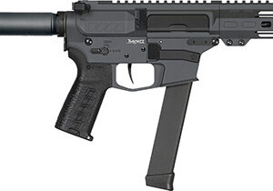 CMMG Banshee MKGS 9mm pistol Sniper Gray with 5-inch threaded black nitride barrel and EML 4-inch M-LOK handguard