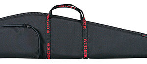 Ruger 27140 Rifle Case  40" Black Endura w/ Red Ruger Logo Accessory Pocket & Foam Padding
