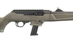 Ruger PC Carbine 9mm olive drab green with 16.12 inch fluted barrel