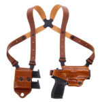 19130 Galco MCII250 Miami Classic II Shoulder System Size Fits Chest Up To 56" Tan Leather Harness Fits Sig P229 Fits Sig P226 Fits Sig P228 Right Hand