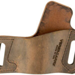 19433 Versacarry WBOWB23 Protector S1 OWB Distressed Brown Leather Belt Slide Fits Large Semi-Auto Right Hand