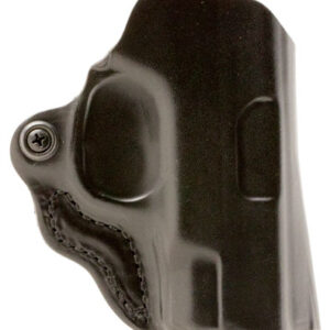 DeSantis Gunhide 019BAB6Z0 Mini Scabbard  OWB Black Leather Belt Slide Fits Glock 17/19/23/32/36 Right Hand
