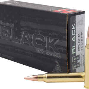 Hornady 80267 Black  223 Rem 75 gr Boat Tail Hollow Point 20 Per Box/ 10 Case