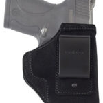 2293 Galco STO658B Stow-N-Go IWB Black Leather Belt Clip Fits S&W M&P Shield w/Crimson Trace Laser Right Hand