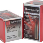 23095 Hornady 22831 ELD Match 22 Cal .224 80 gr Extremely Low Drag Match 100 Per Box/ 25 Case