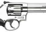 26304 Smith & Wesson 160578 Model 617 22 LR Stainless Steel 6" Barrel & 10rd Cylinder, Satin Stainless Steel K-Frame, Black Polymer Grip,Internal Lock