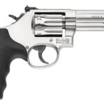 26307 Smith & Wesson 160584 Model 617 22 LR Stainless Steel 4" Barrel & 10rd Cylinder, Satin Stainless Steel K-Frame, Black Polymer Grip,Internal Lock