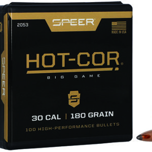 Speer 2053 Hot-Cor  30 Cal .308 180 gr Spitzer Soft Point 100 Per Box/ 5 Case