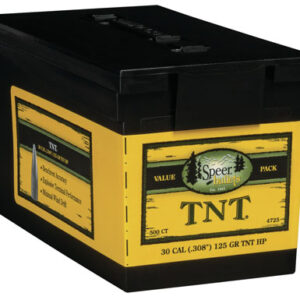 Speer 4725 TNT  30 Cal .308 125 gr Jacket Hollow Point 500 Per Box/ 1 Case