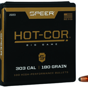 Speer 2223 Hot-Cor  303 Cal .311 180 gr Soft Point Round Nose 100 Per Box/ 5 Case
