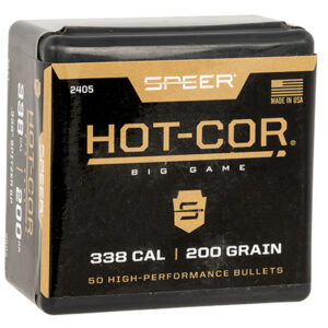 Speer 2405 Hot-Cor  338 Cal .338 200 gr Spitzer Soft Point 50 Per Box/ 5 Case