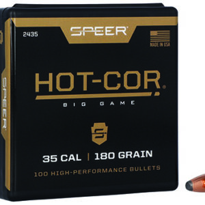 Speer 2435 Hot-Cor  35 Cal .358 180 gr Spitzer Soft Point 100 Per Box/ 5 Case