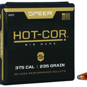 Speer 2471 Hot-Cor  375 Cal .375 235 gr Semi Spitzer Soft Point 50 Per Box/ 5 Case