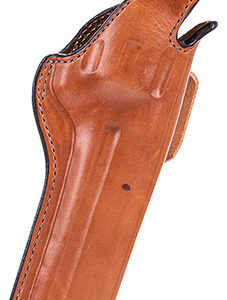 Bianchi 13652 5BHL Thumbsnap  OWB Tan Leather Belt Loop Fits Ruger RedHawk Right Hand