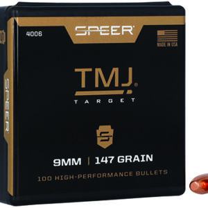 Speer 4006 TMJ  9mm .355 147 gr Total Metal Jacket 100 Per Box/ 5 Case
