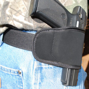 GrovTec US Inc GTHL15099BLK Multi-Fit  OWB Size 99 Black Suede Belt Loop Fits Med/Lg Semi-Auto Right Hand