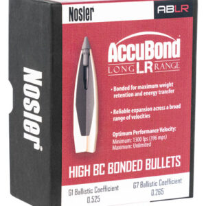 Nosler 58455 AccuBond Long Range 30 Cal .308 168 gr Spitzer Point Boat Tail/ 100 Per Box