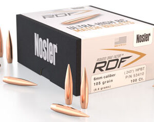Nosler 53410 RDF Match 6mm .243 105 gr Hollow Point Boat Tail/ 100 Per Box