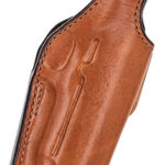 30976 Bianchi 17632 19L Thumbsnap Belt Holster Size 19 Open Bottom Style made of Leather with Tan Finish & Belt Loop Mount Type fits Ruger SR1911 & Springfield 1911-A1 for Right Hand