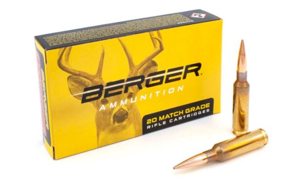 31070 Berger Bullets Elite Hunter Rifle Ammunition 6.5mm Creedmoor 156gr EOL 2680 fps 20/ct