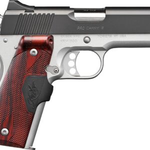 Kimber Pro Carry II 9mm 4" pistol satin silver with rosewood laser grips