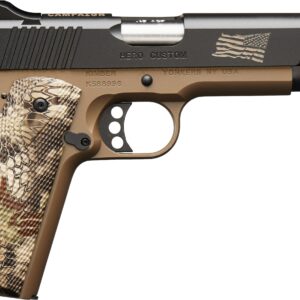 Kimber Hero Custom II .45 ACP 5 inch pistol Desert Tan frame Black slide