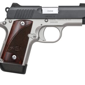 Kimber Micro 9 Two-Tone 9mm pistol 3.15 inch barrel two-tone finish rosewood grips