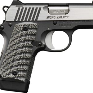Kimber Micro Eclipse .380 ACP pistol two-tone with G10 grips and tritium night sights