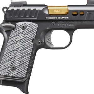 Kimber MICRO 9 RAPIDE 9mm pistol with grey G10 grips and Tru-Glo TFX Pro sights, 3.15 inch barrel