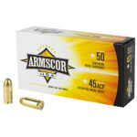 35291 Armscor FAC4512N USA 45 ACP 230 gr Full Metal Jacket 50 Per Box/ 20 Case